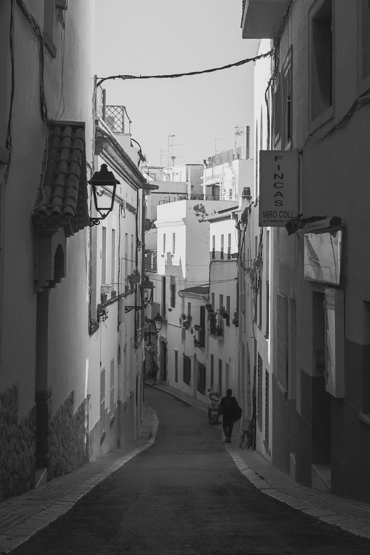 Narrow Alley In Town