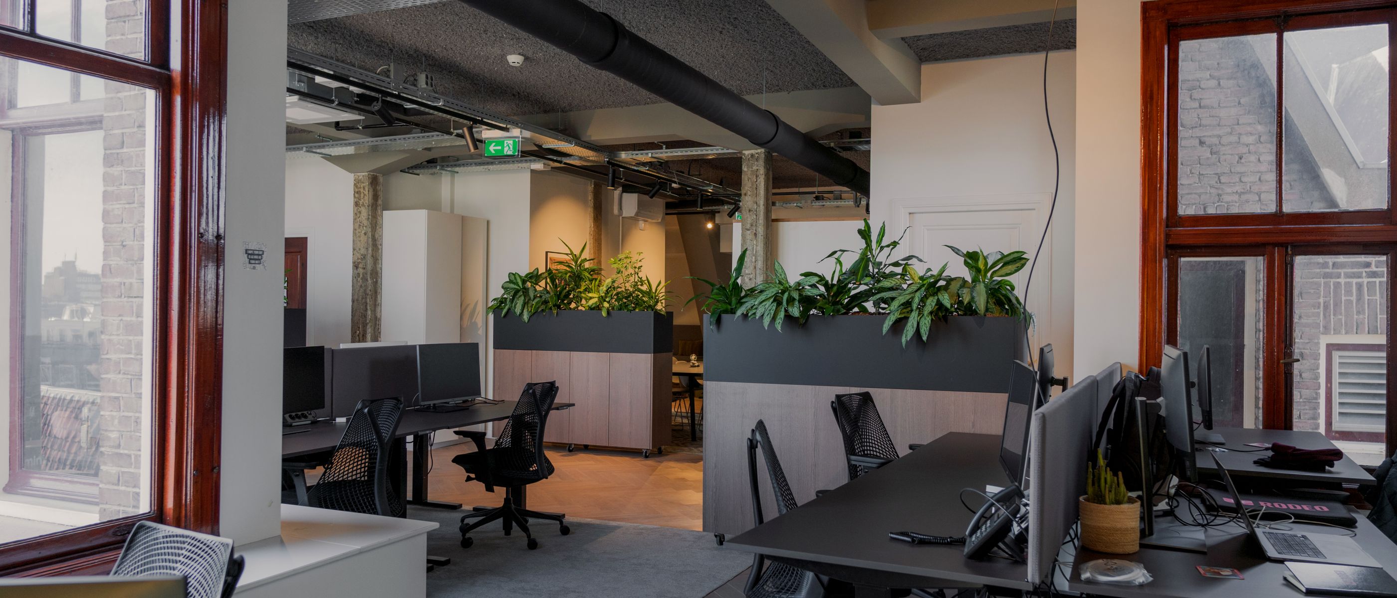 Commercial Decorating in Wimbledon — careful masking before painting begins
