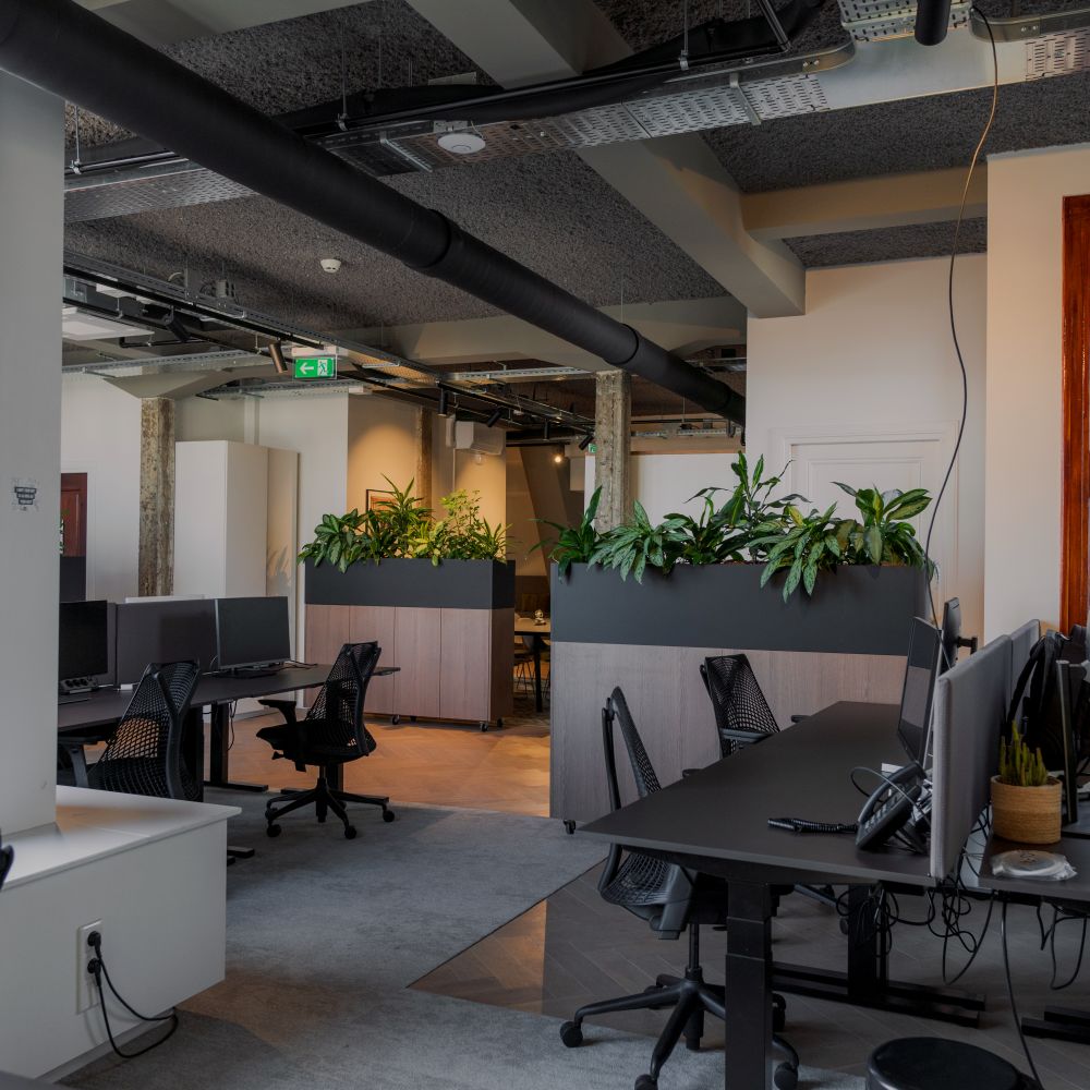 Great Bentley — office relocation team moving desks and equipment