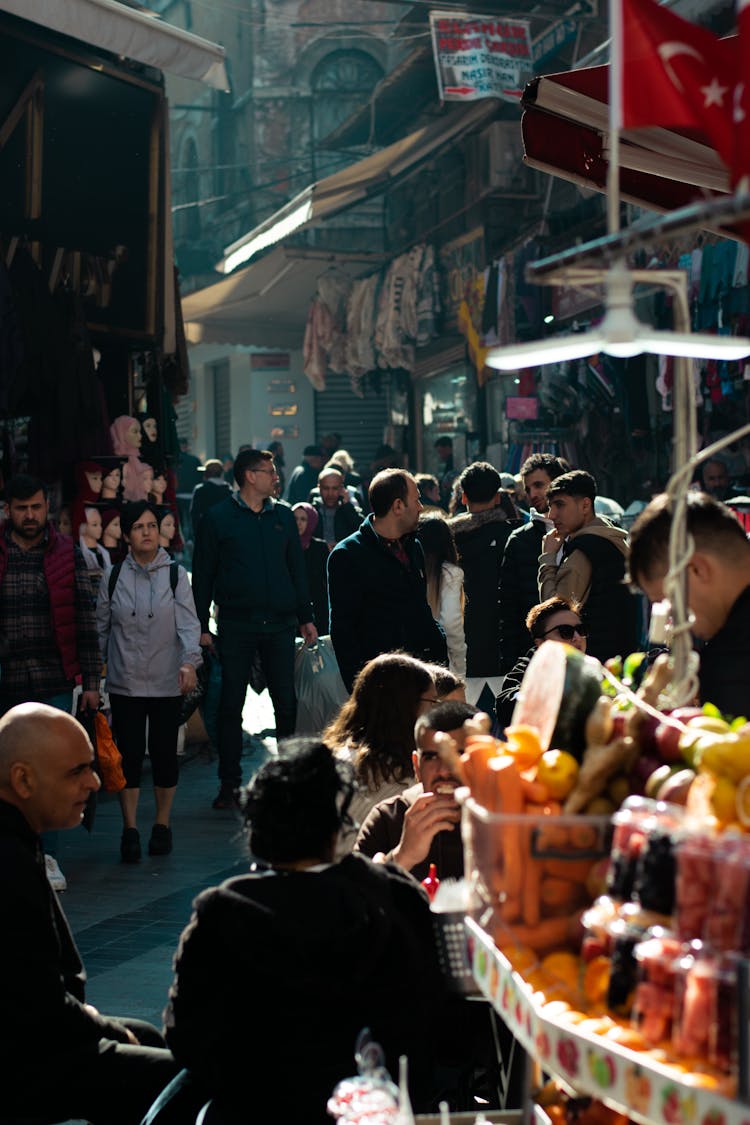 Crowd At The Market