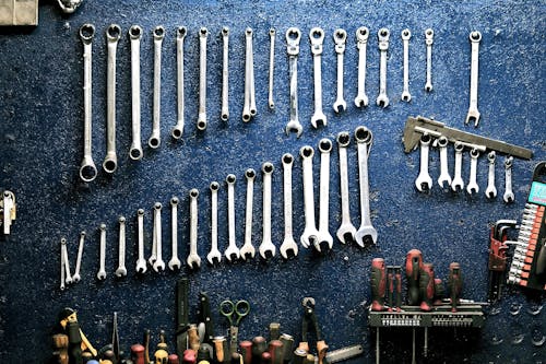 Free Set of Tool Wrench Stock Photo