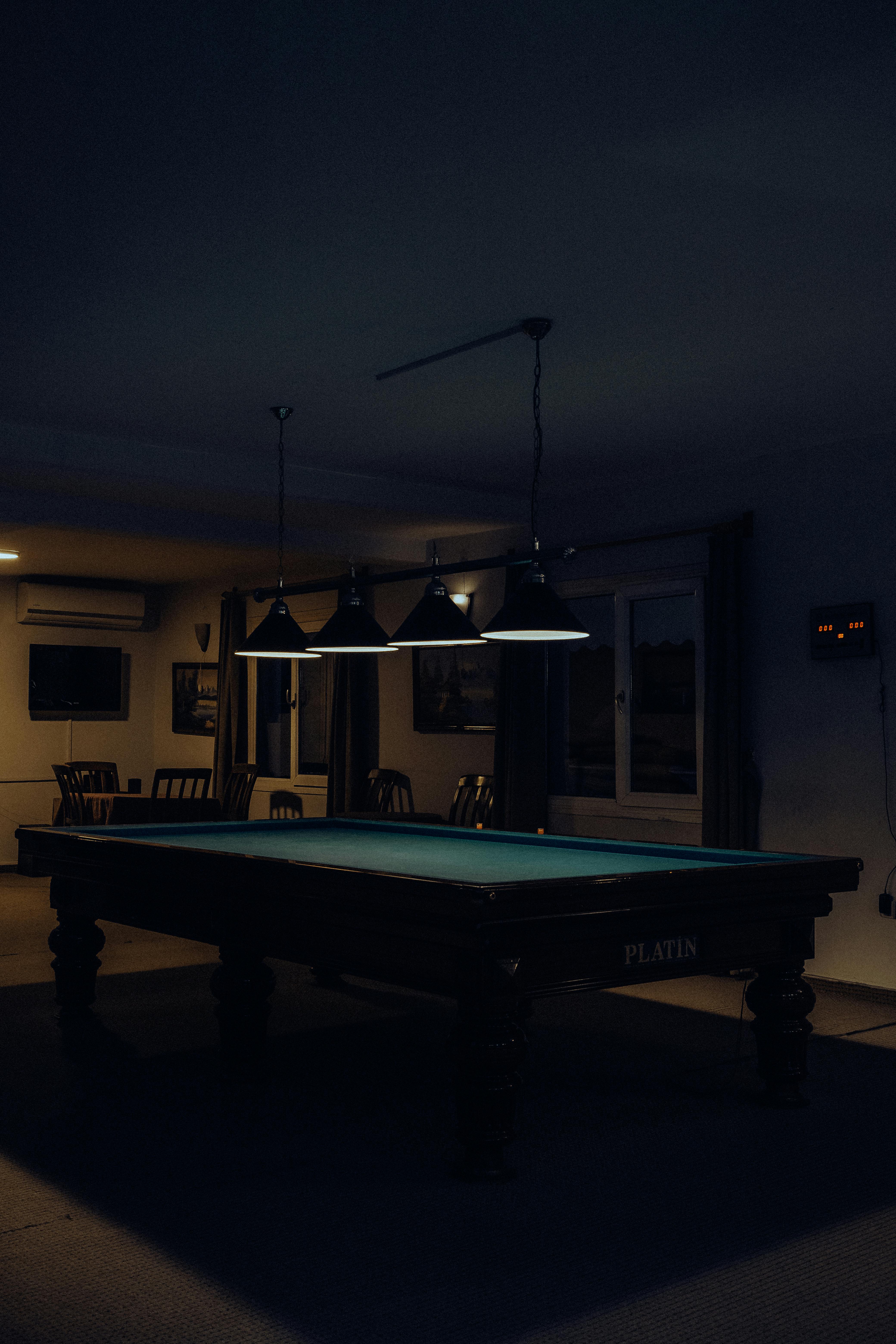 An Empty Room with a Billiard Table · Free Stock Photo