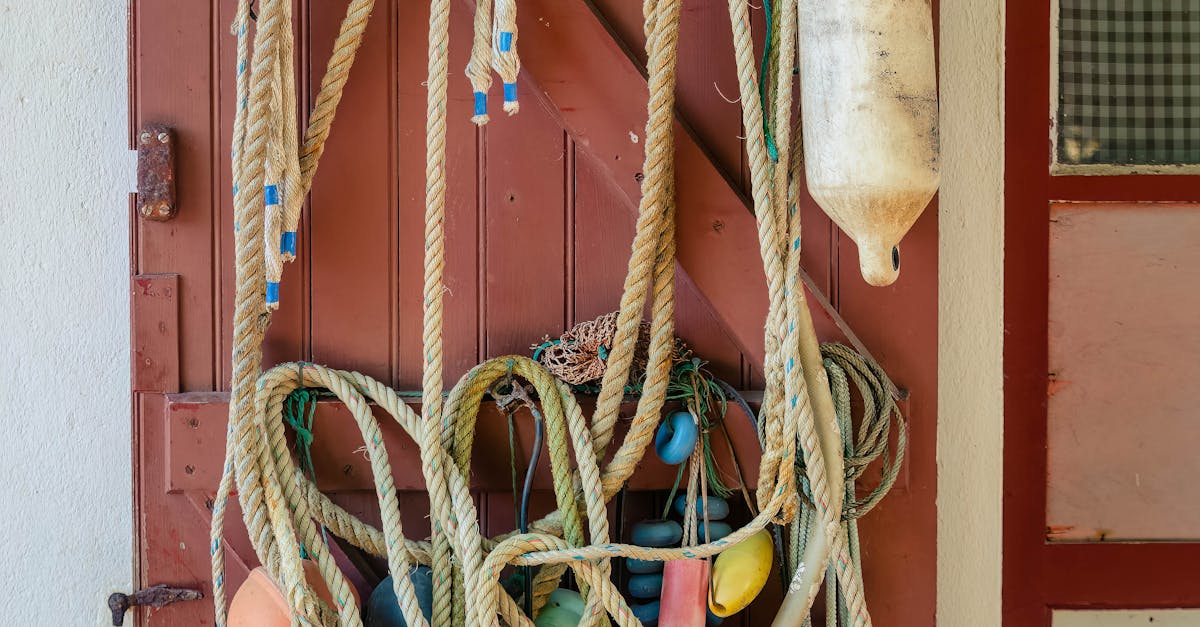 Ropes Hanging on Wall · Free Stock Photo