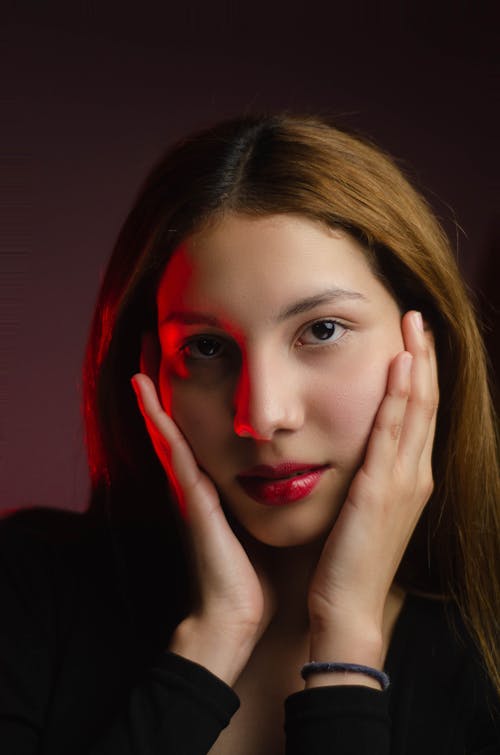 Studio Portrait of a Young Woman 