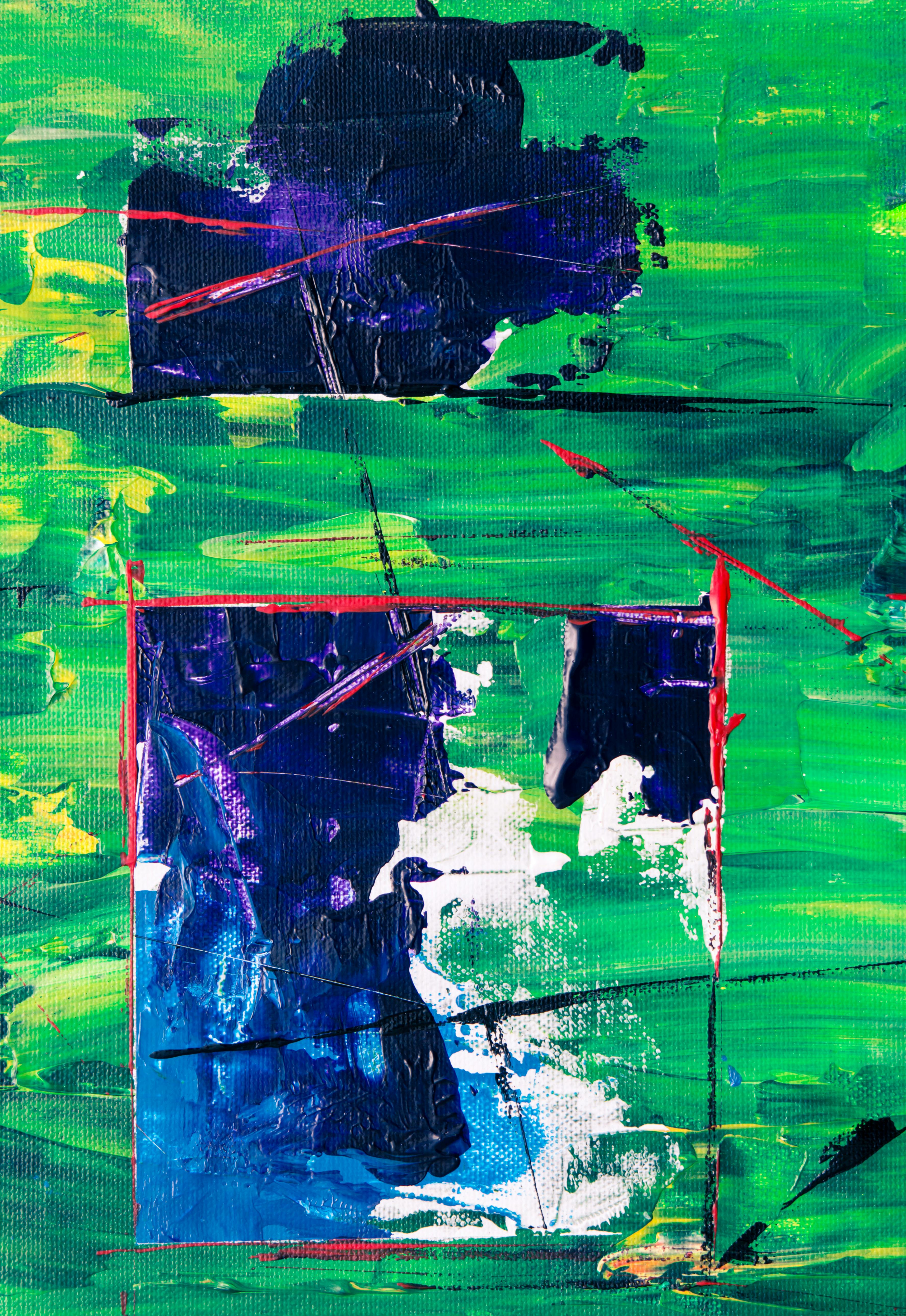 photo of abstract painting on canvas