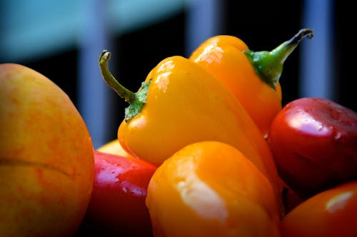Free Yellow Bell Pepper in Close Up Photography Stock Photo