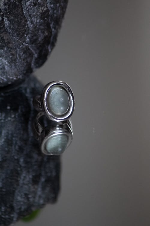 Silver Ring with Gems