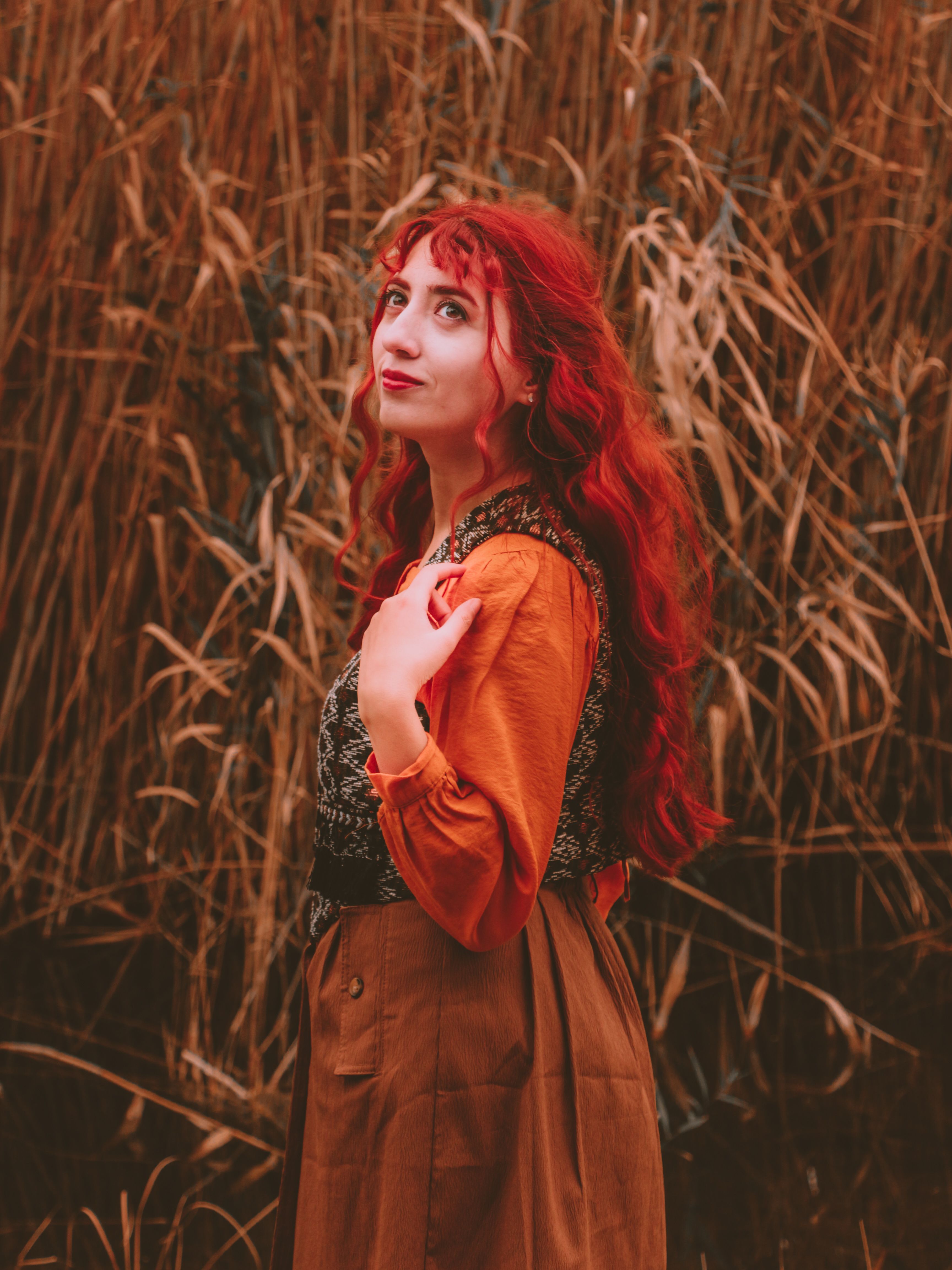 Portrait of Woman with Red Hair · Free Stock Photo