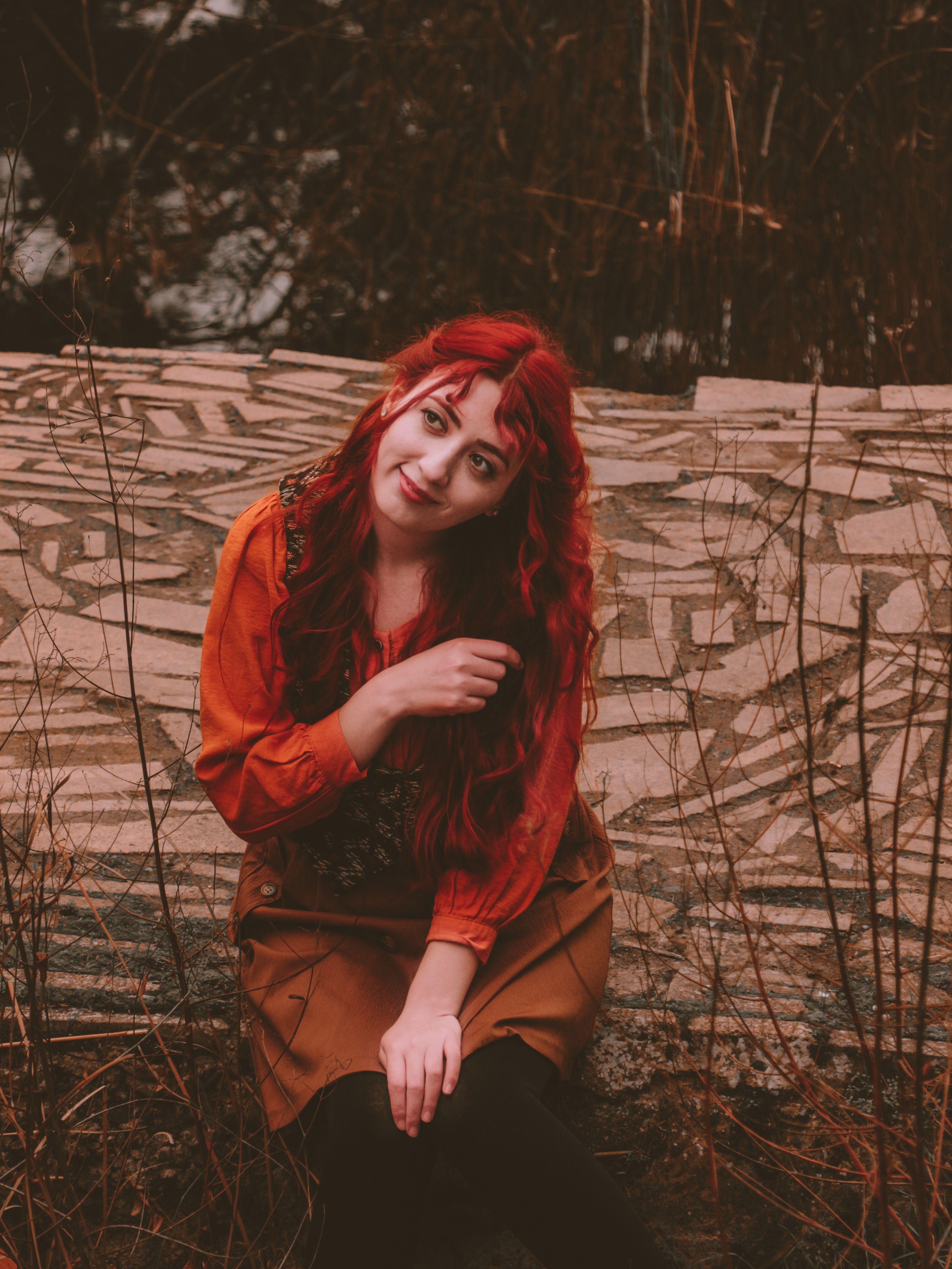 Young Woman with Long Red Hair · Free Stock Photo