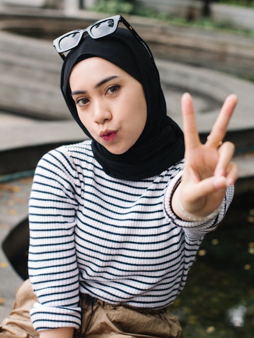 Posing Woman in Hijab