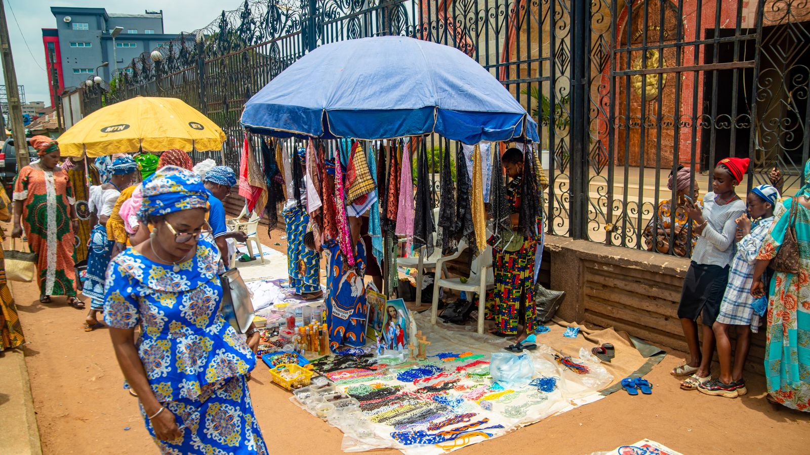 Merchandise on display, Ghana