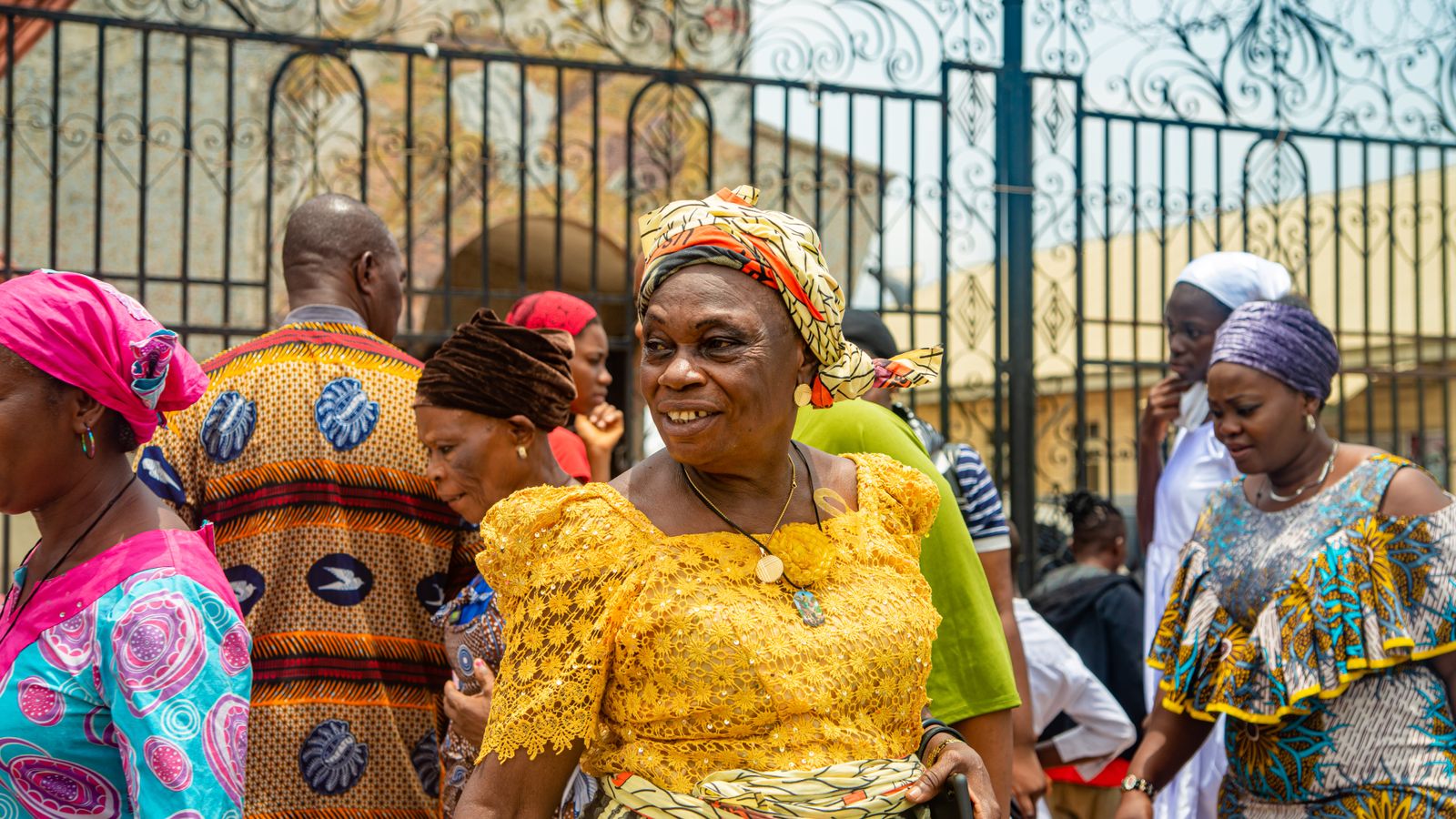 People wearing traditional clothes, Nigeria