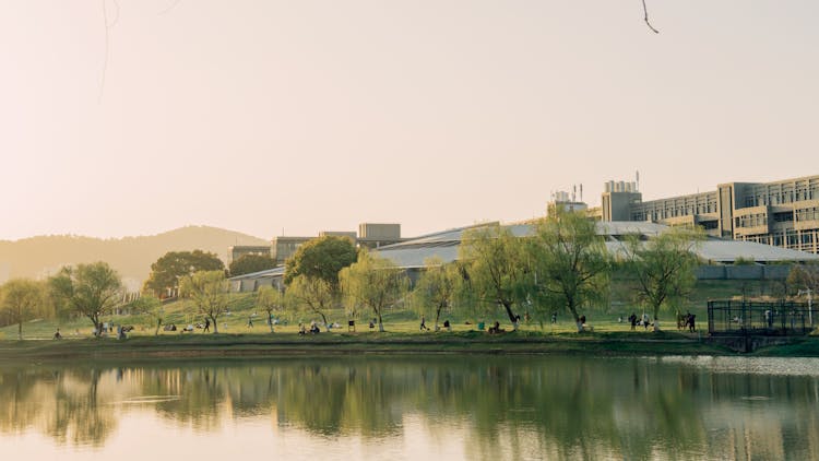 Lake By The University In China 