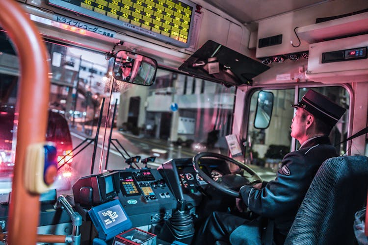 Man Driving Bus