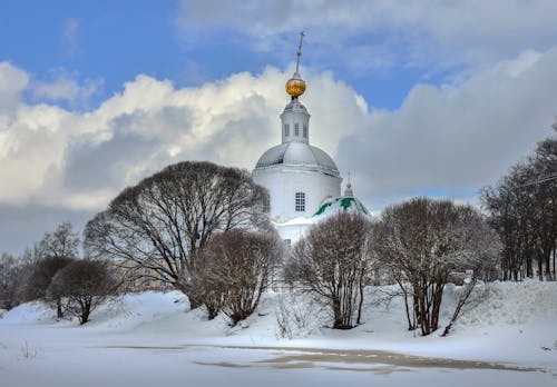 Imagine de stoc gratuită din biserică ortodoxă, cruce, frig