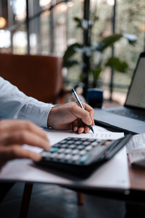 Gratis Calculo De Impuestos Foto de stock