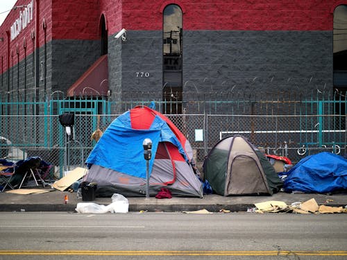 Tents on a Street