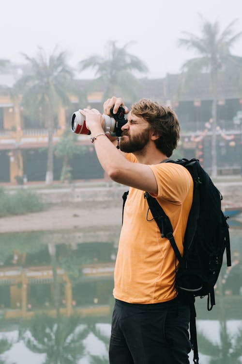 Základová fotografie zdarma na téma batoh, držení, fotit