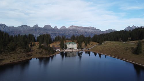 Berghotel Seebenalp on Lakeshore in Switzerland