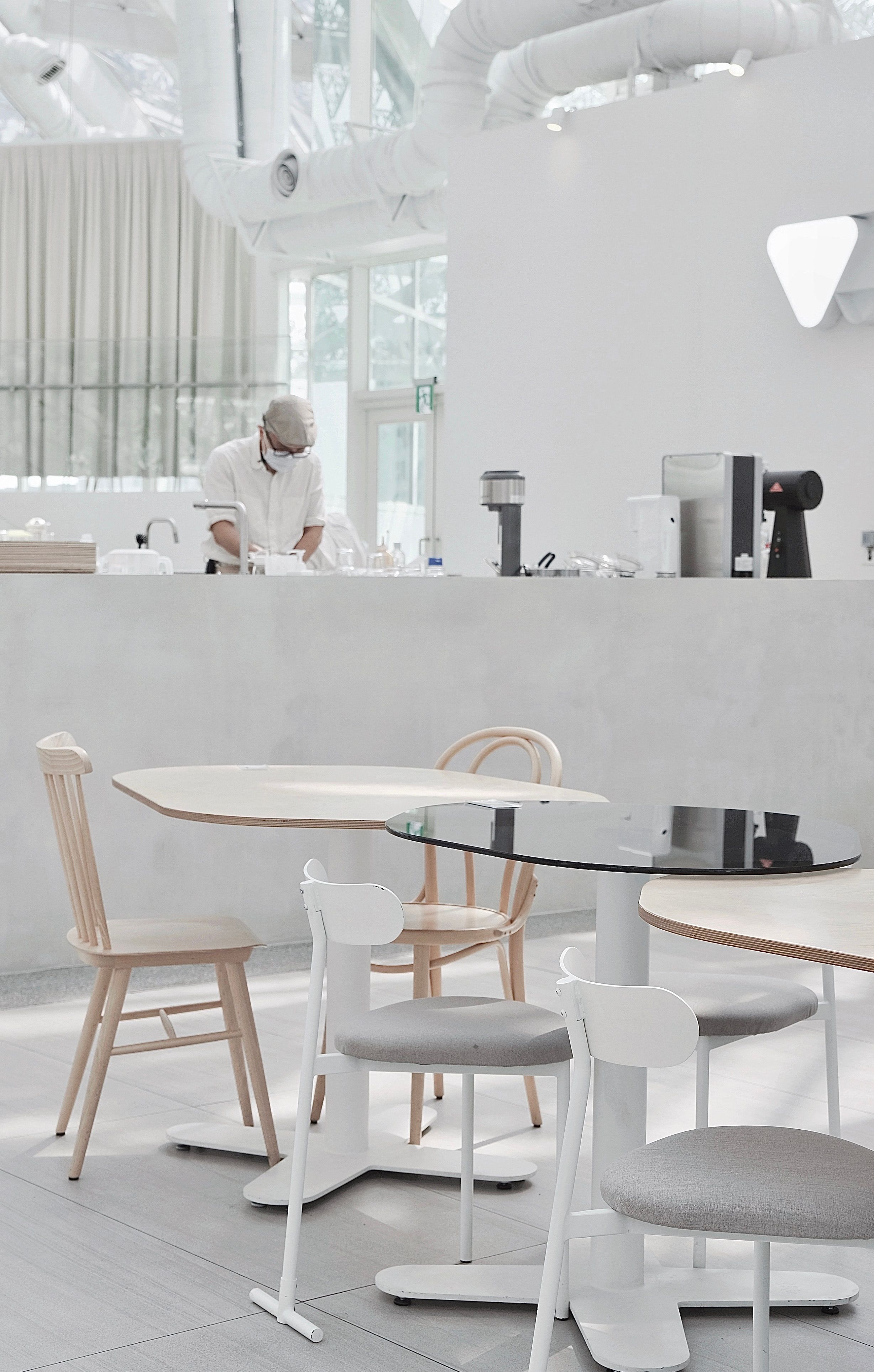 Interior of a Modern Restaurant in a White Minimalist Design · Free ...