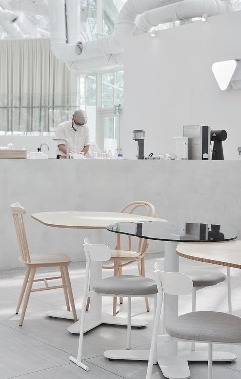 Interior of a Modern Restaurant in a White Minimalist Design · Free ...