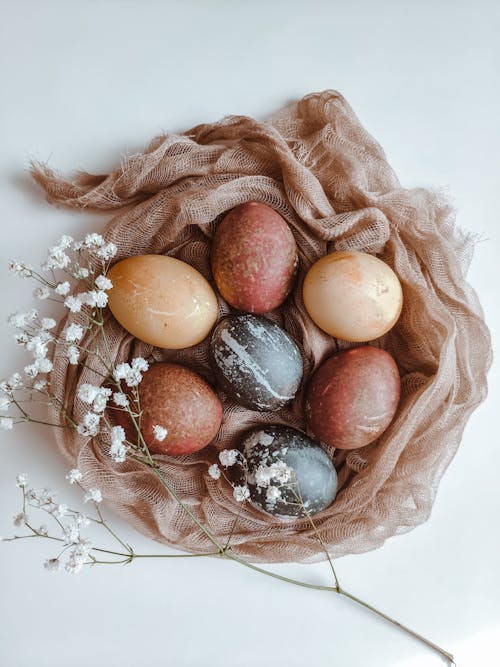 Fotos de stock gratuitas de acostado, flores, huevos
