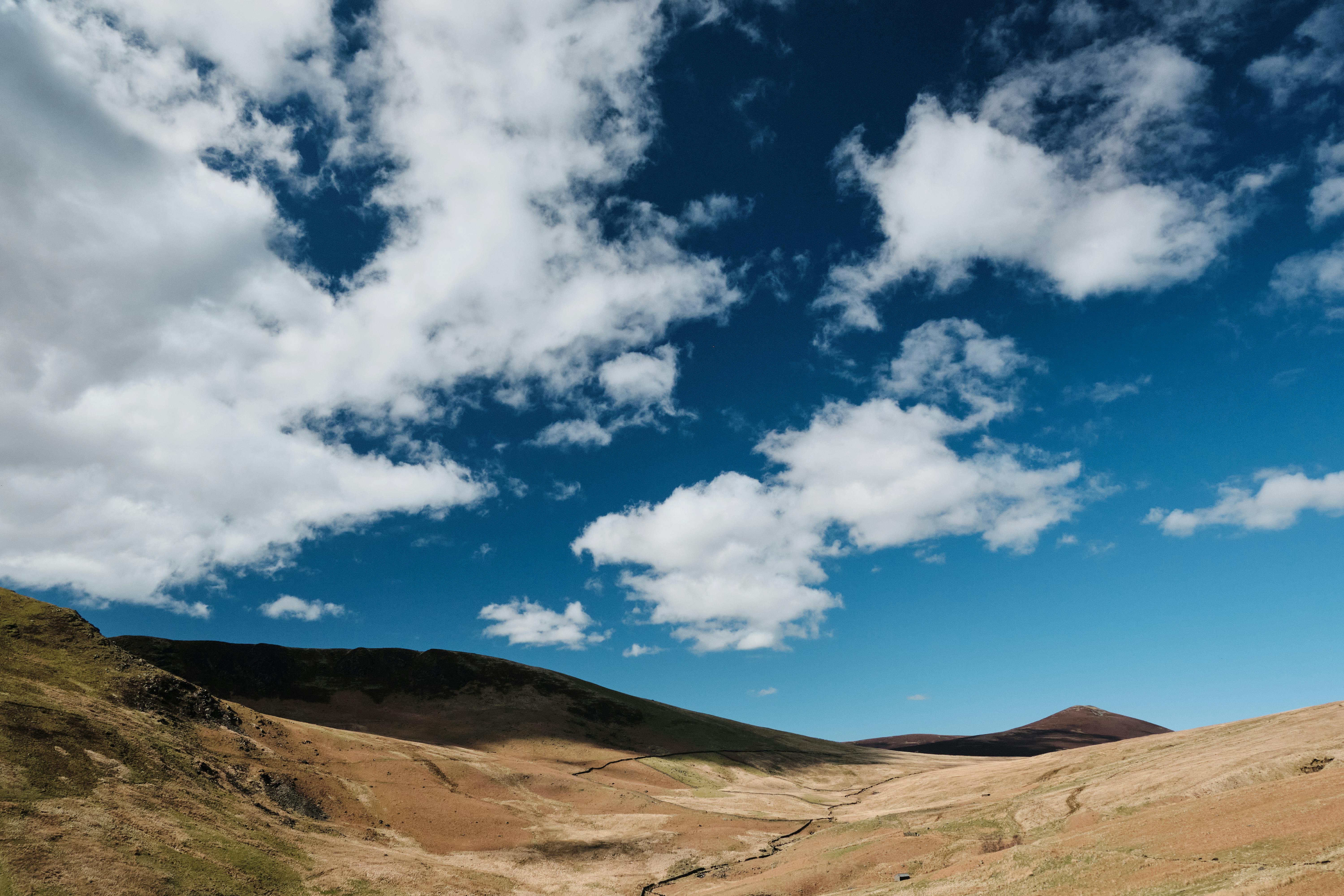 Hill stock image. Image of field, blue, freshness, cloudscape - 13264359