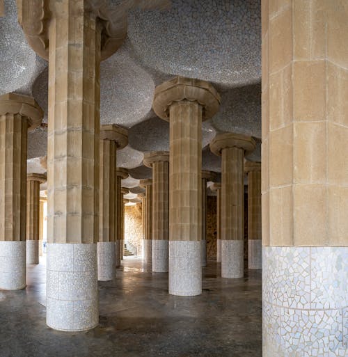 Doric Columns of Hypostyle Room in Barcelona