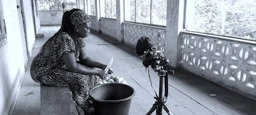 Gratis arkivbilde med afrikansk kvinne, bærbart videokamera, filme