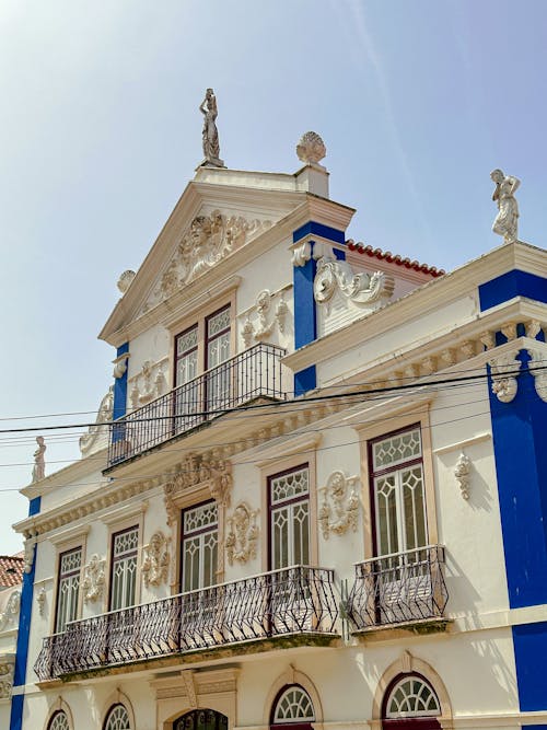 Kostenloses Stock Foto zu balkone, ericeira, fassade