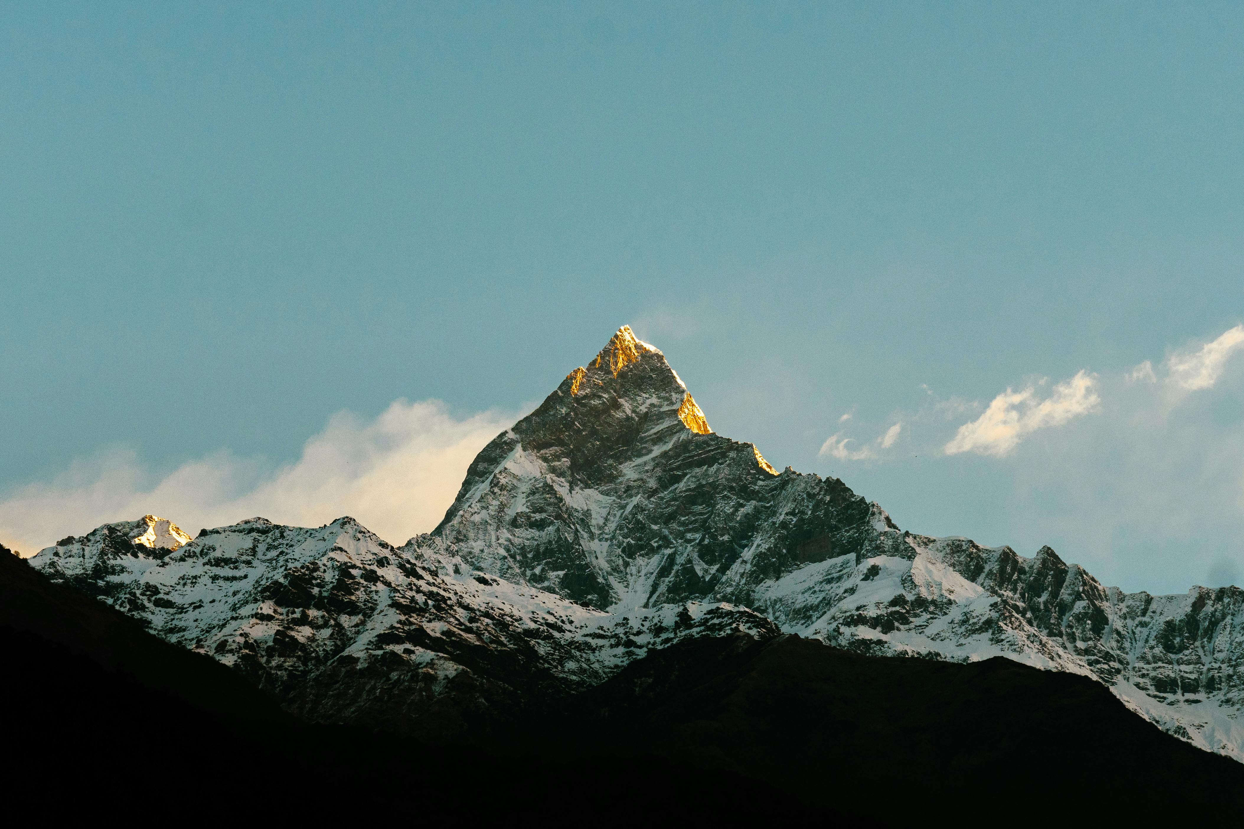 Panorama View of Annapurna Range Annapurna Conservation Area Nepal - backiee