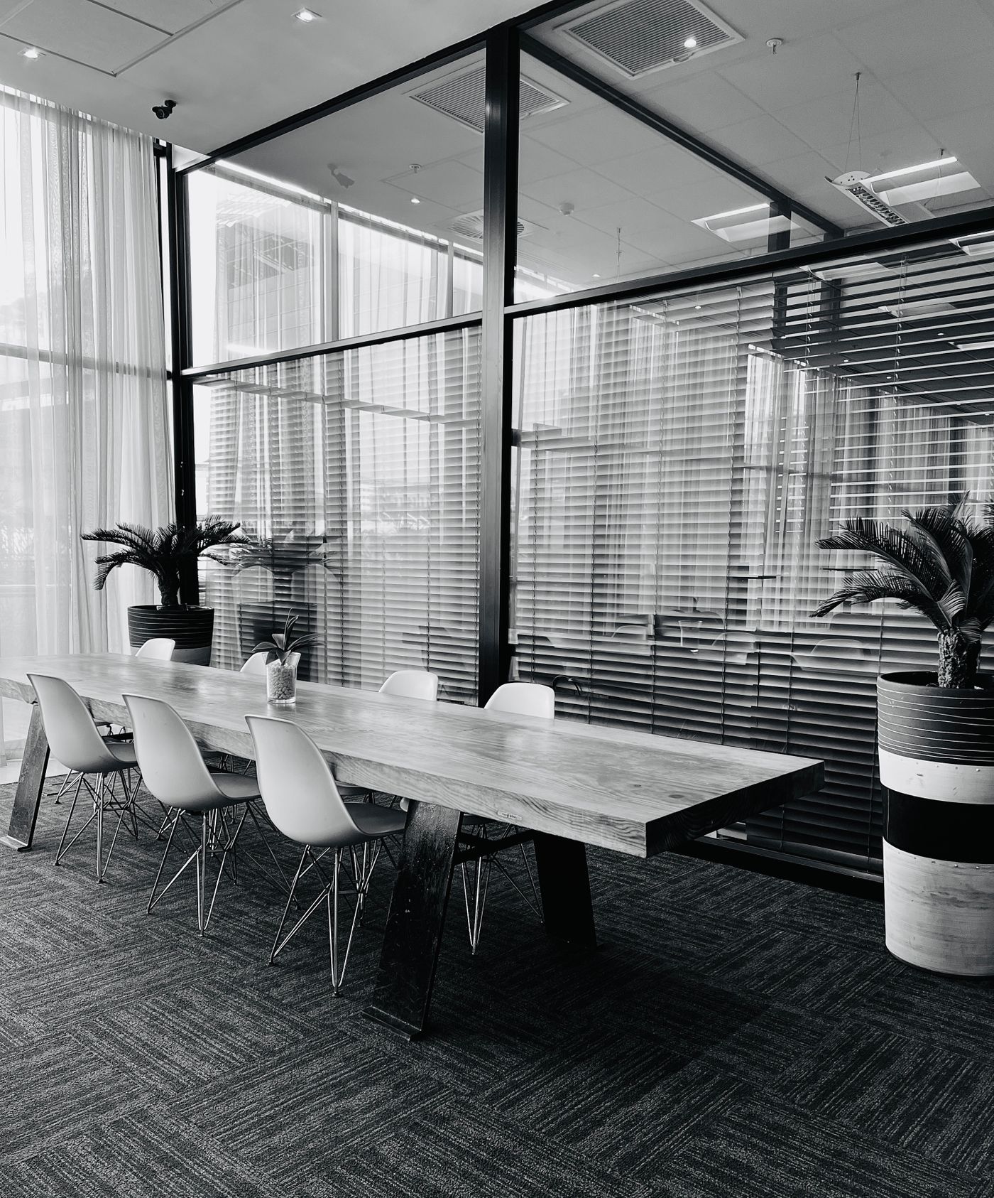 The glass meeting room, Studio North
