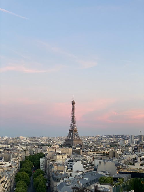 Ingyenes stockfotó alkonyat, Eiffel-torony, este témában