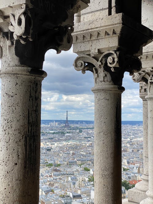 Paris Buildings behind Columns