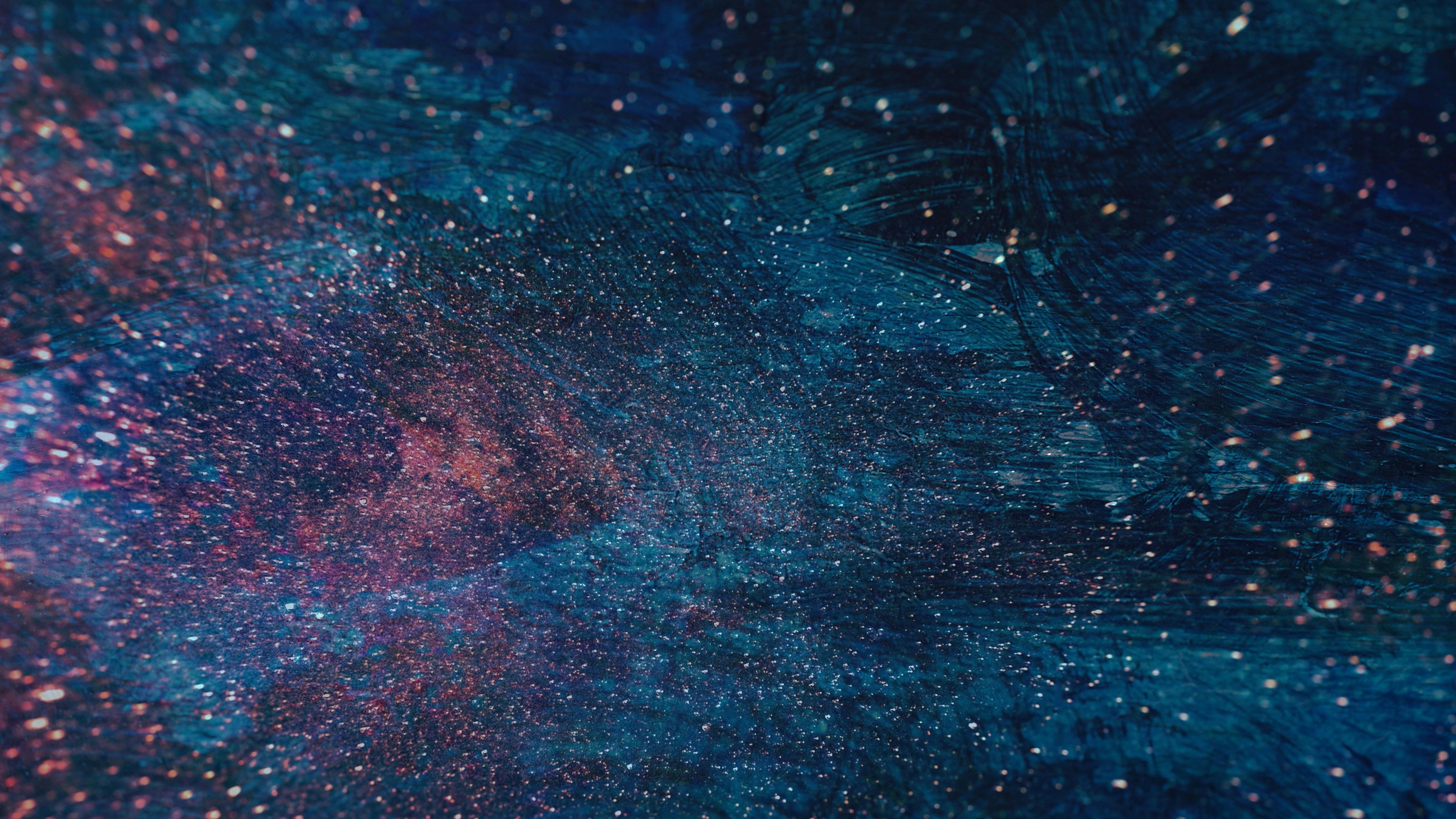 Dark Blue Galaxy Background