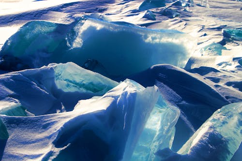 Ice floes in the arctic
