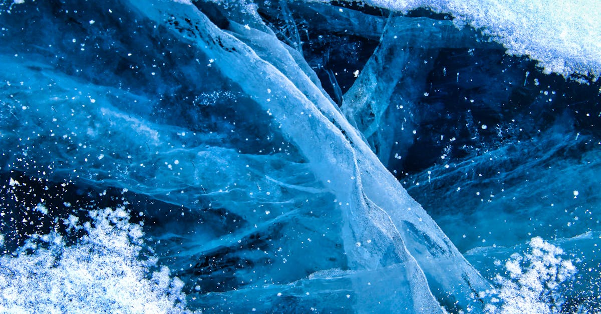 Ice and water in the ocean with blue and white ice · Free Stock Photo