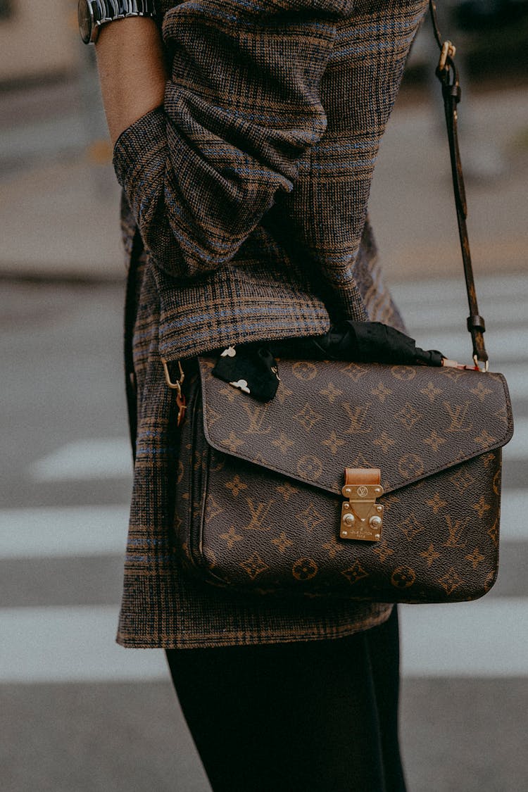 Close Up Of Woman Louis Vuitton Bag