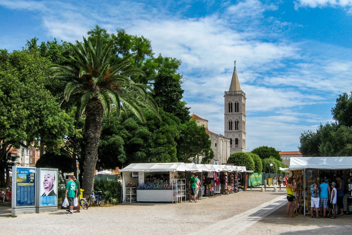 The tower of the church of Saint Donatus in Zadar