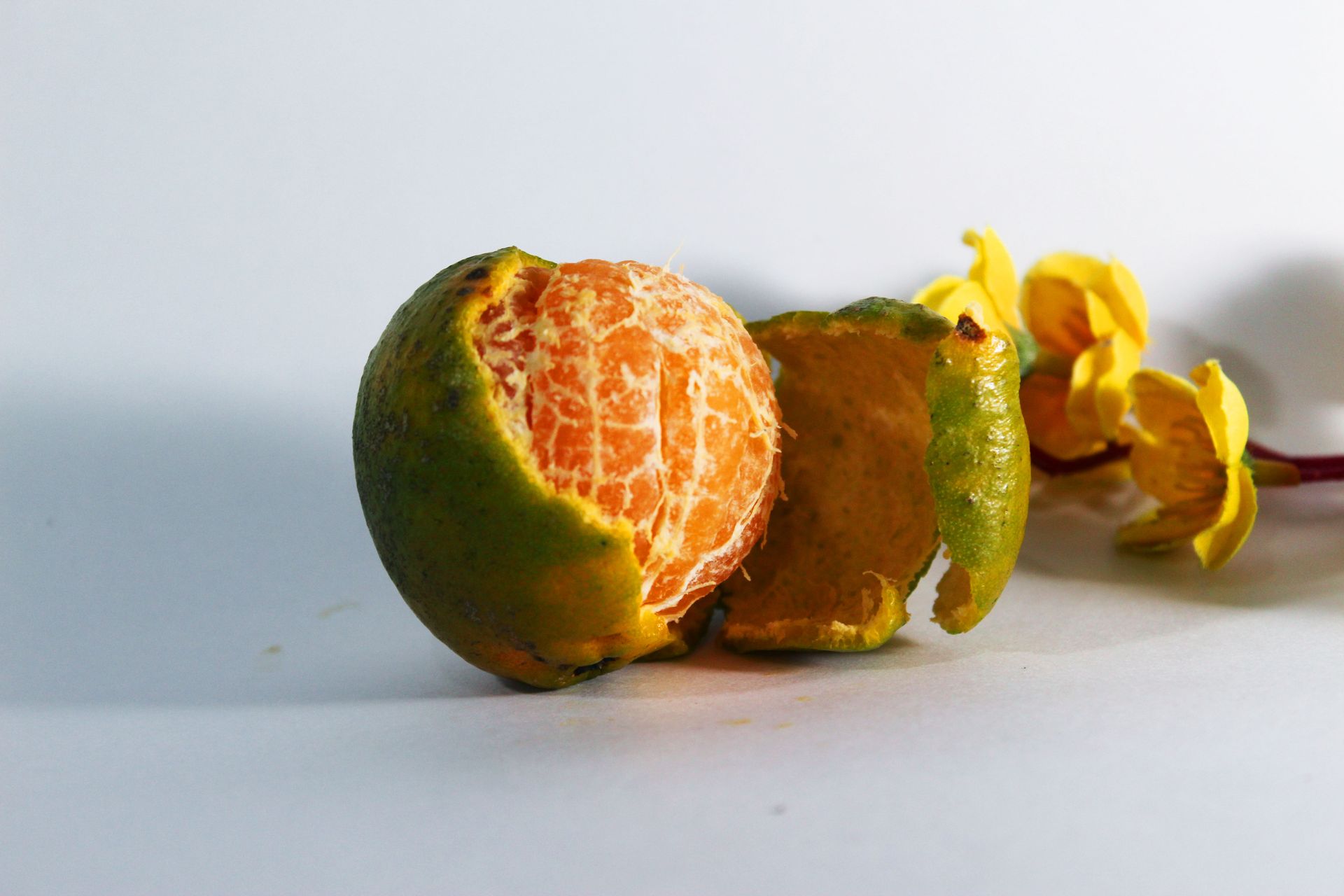 Close-Up Photo of Peeled Orange