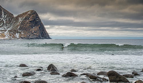 undstad 冲浪者营地, 北海, 布朗山 的 免费素材图片