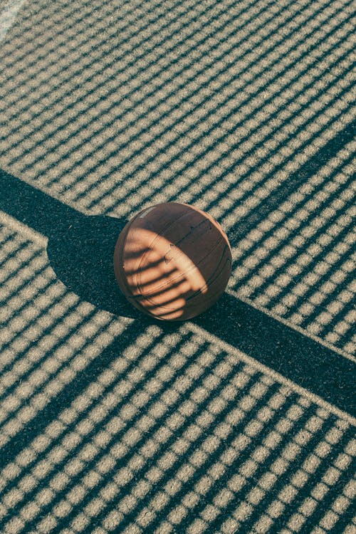 Shadows around Basketball Ball