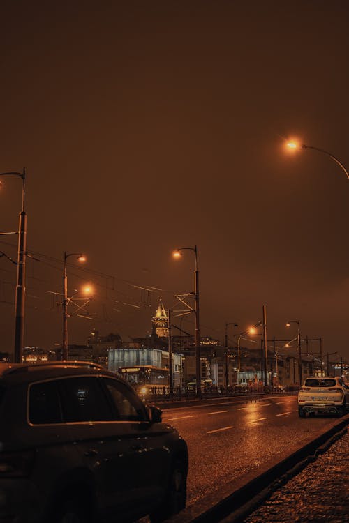 City Illuminated at Night