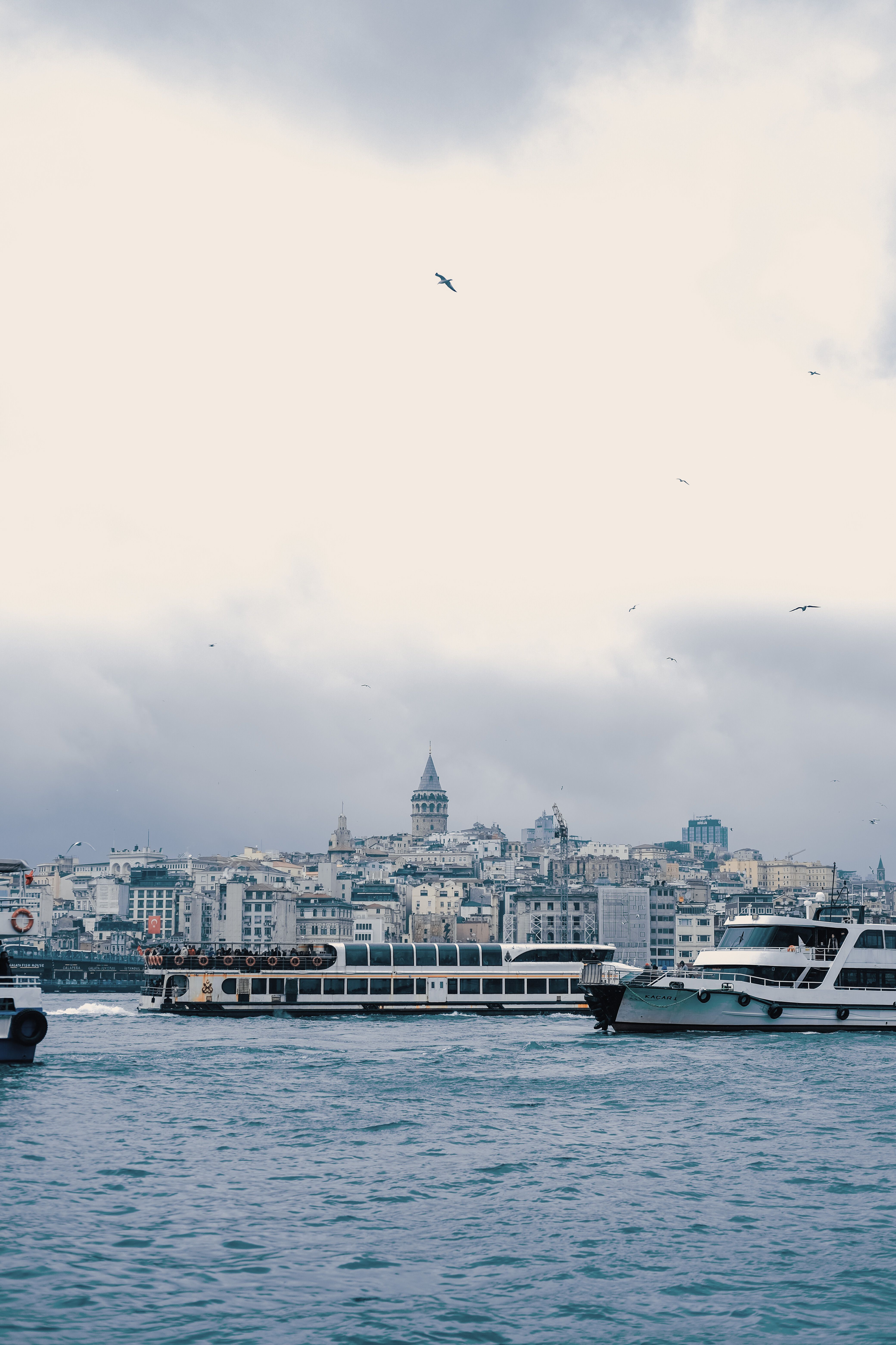 Ferry with Smoking Chimney · Free Stock Photo