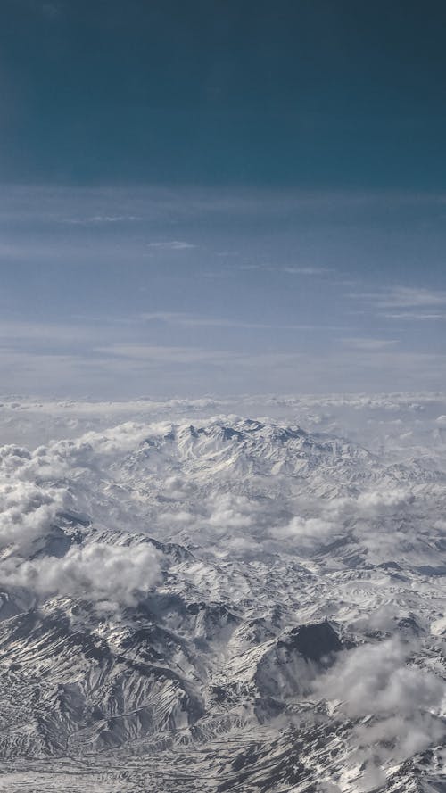 Fotos de stock gratuitas de fotografía aérea, montañas, nevar