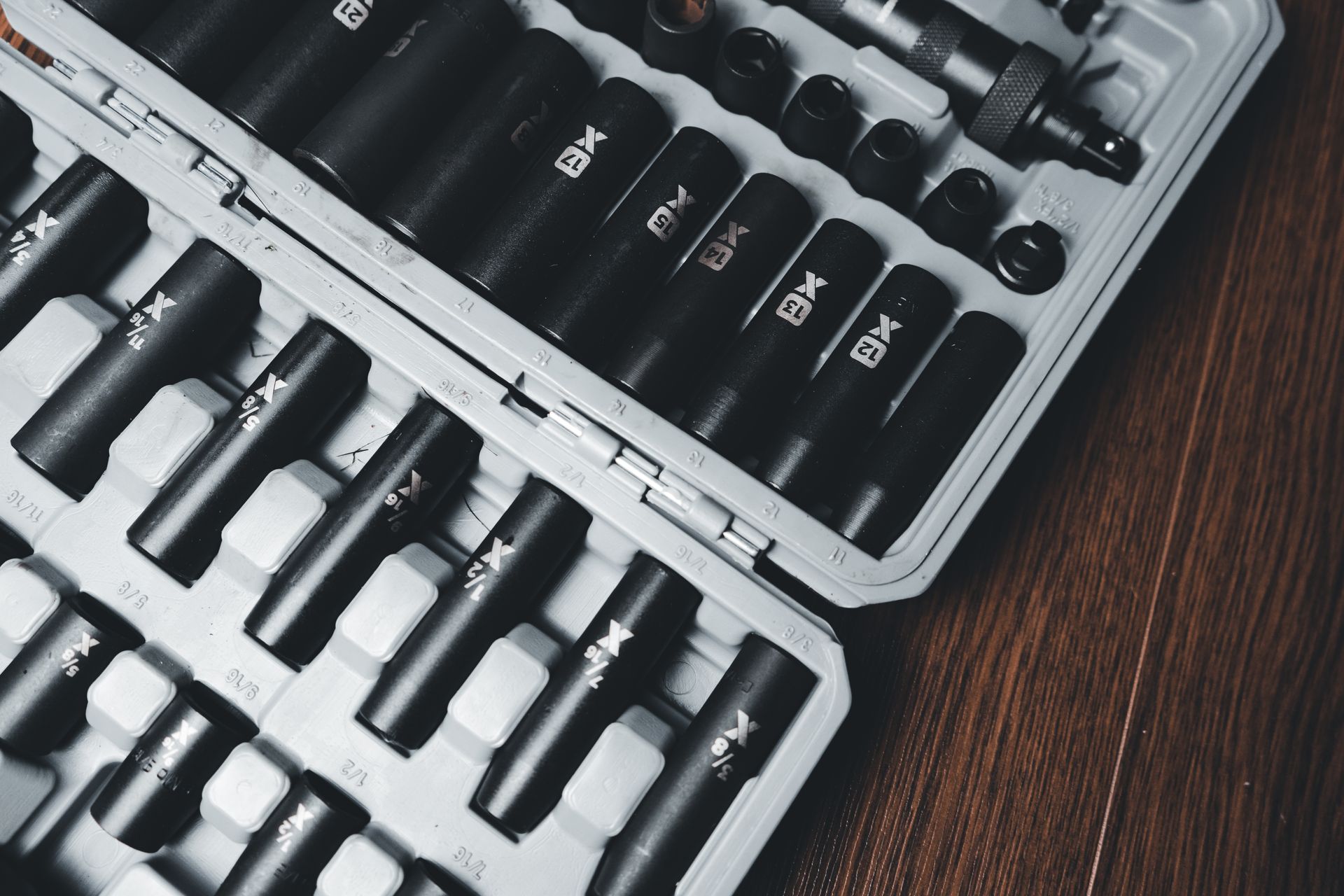 Black Bolts in a Case