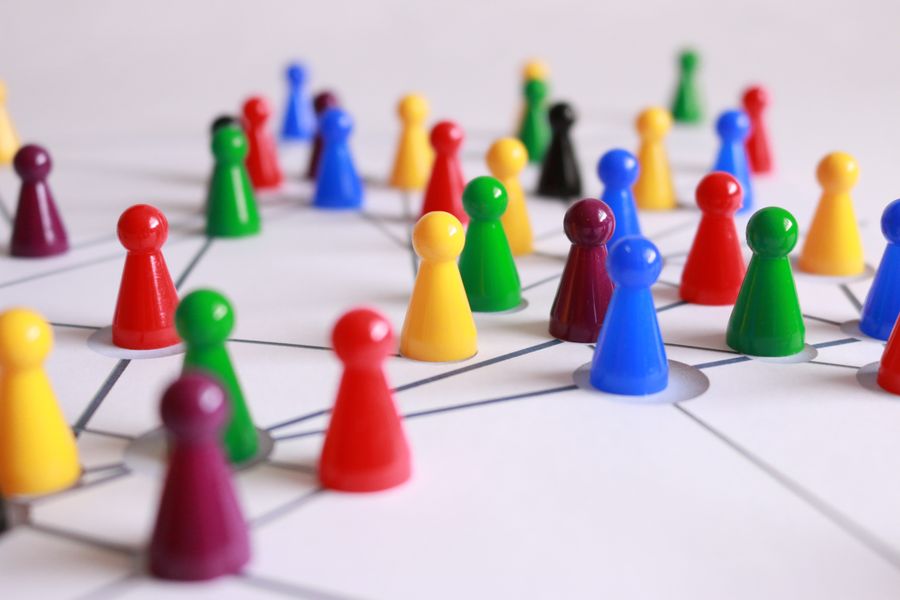 Connected network symbolizing GLAF's collaborative member community