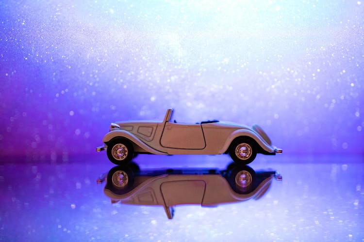 Toy, Small Vintage Cabriolet Car