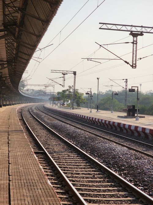 Free stock photo of lines and curves, railway Stock Photo