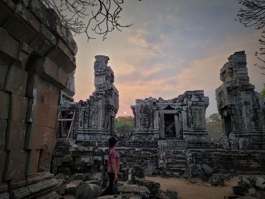 Coucher de soleil à Phnom Bakheng
